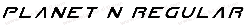 Planet N Regular字体转换